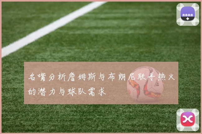 名嘴分析詹姆斯与布朗尼联手热火的潜力与球队需求